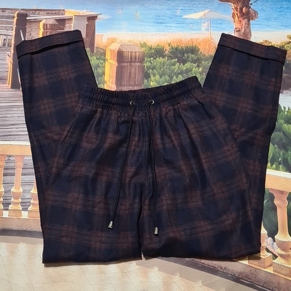 Kal Rieman Plaid High Waist Pants Size Small